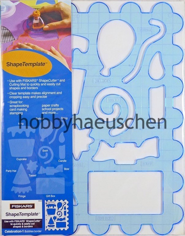 FISKARS® ShapeTemplate Formen-Schablone PARTY (CELEBRATION)