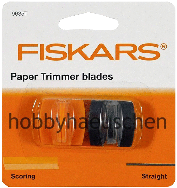 FISKARS® Paper Trimmer Blades Ersatzklinge & Falzklinge für Papier-Schneidemaschinen, 2-Stück-Pck.