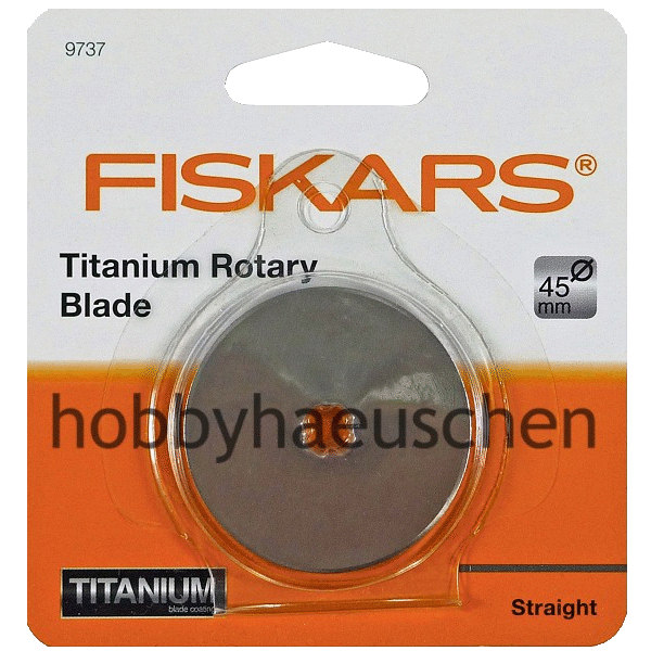 FISKARS® TITANIUM Rotary Blade 45 mm Klinge GERADER SCHNITT (STRAIGHT BLADE), 1 Stück