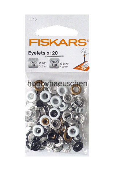 FISKARS® Eyelets Ösensortiment RUND (ROUND), ca. 120 Stück