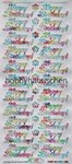 Starform Schrift-Sticker HAPPY BIRTHDAY silberfarben-bunt