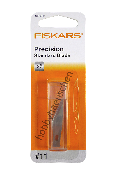 FISKARS® Precision Standard Blade Bastelmesser-Ersatzklingen, 5-Stück-Packung