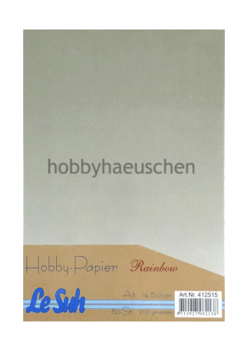 Le Suh Hobby-Papier RAINBOW Grußkartenkarton mit FARBVERLAUF 80 Bögen DIN A5, FARBLICH SORTIERT