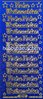 Starform Glitzer-Sticker Glitter-Blau mit Gold-Kontur FROHE WEIHNACHTEN gotische Schrift (2)