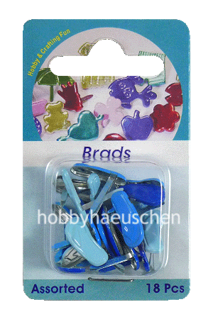 Hobby & Crafting Fun Scrapbooking Brads Papierklemmen FLIP-FLOPS, 18 Stück