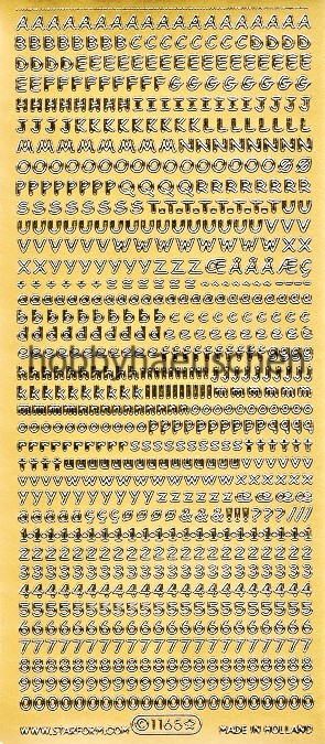 Starform Sticker MINI-BUCHSTABEN & MINI-ZAHLEN