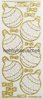 Starform Stitch Design transparente Glitzer-Sticker mit Gold-Kontur BAUMSCHMUCK KUGELN