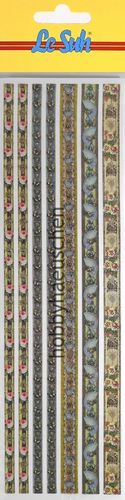 Le Suh Glitter Ribbon Stickers Textilband Glitzer-Sticker VINTAGE