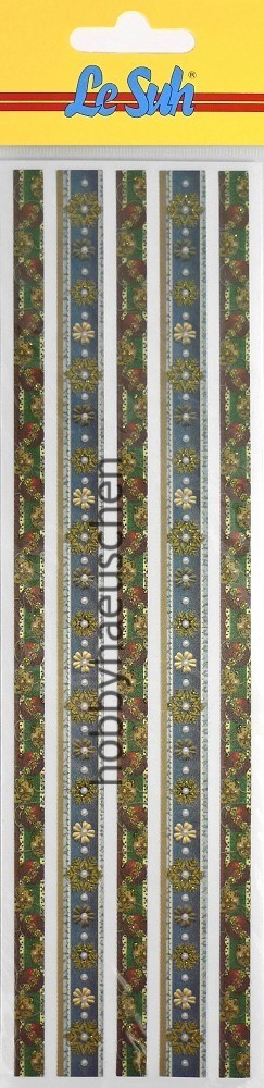 Le Suh Glitter Ribbon Stickers Textilband Glitzer-Sticker WEIHNACHTEN (2)