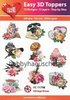 HEARTY CRAFTS Easy 3D Toppers 3D Step-by-Step Stanzteile VINTAGE ROSES