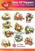HEARTY CRAFTS Easy 3D Toppers 3D Step-by-Step Stanzteile EASTER BASKETS
