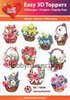 HEARTY CRAFTS Easy 3D Toppers 3D Step-by-Step Stanzteile SPRING BASKETS