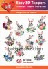 HEARTY CRAFTS Easy 3D Toppers 3D Step-by-Step Stanzteile CUTE BUNNIES