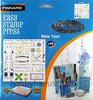 FISKARS® Clear Stamp Set Klare Stempel NEUJAHR (NEW YEAR), 45 Stempel