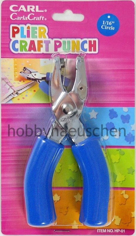 CARL® CarlaCraft® Plier Craft Punch Hand-Stanzzange KREIS 1,6 mm (1/16 Zoll CIRCLE)