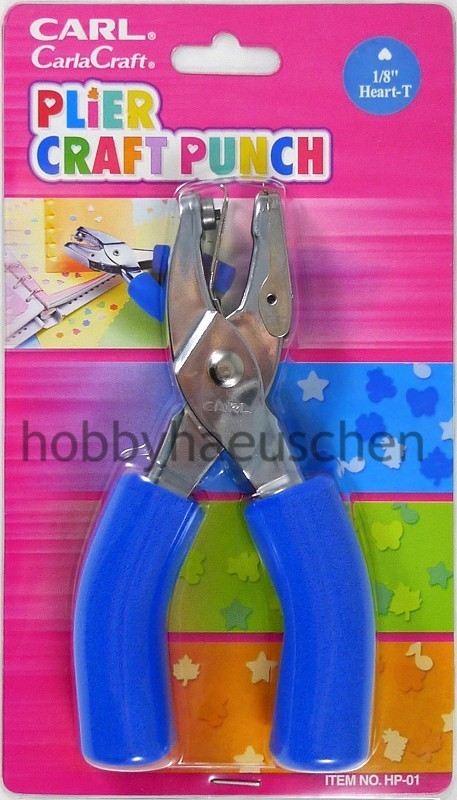 CARL® CarlaCraft® Plier Craft Punch Hand-Stanzzange HERZ 3,2 mm (1/8 Zoll HEART)