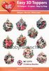 HEARTY CRAFTS Easy 3D Toppers 3D Step-by-Step Stanzteile CHRISTMAS BAUBLES