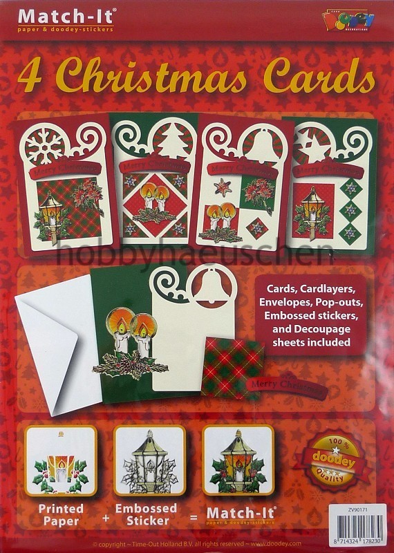 Doodey Match-It® Karten-Bastelset CHRISTMAS CARDS