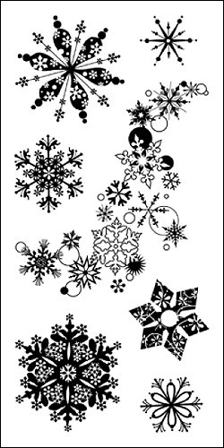 98397-inkadinkado-clear-stamps-klare-stempel-schneeflocken-snowflakes-abbildung